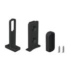 Suporte Topo E Ponteira P/ Cabideiro Vesto | Preto | 01 Unida